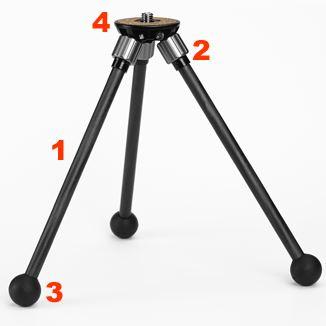 FLM CP-10 table top tripod and small travel tripod, very light weight. FLM CP-10 table top tripod and small travel tripod, very light weight.