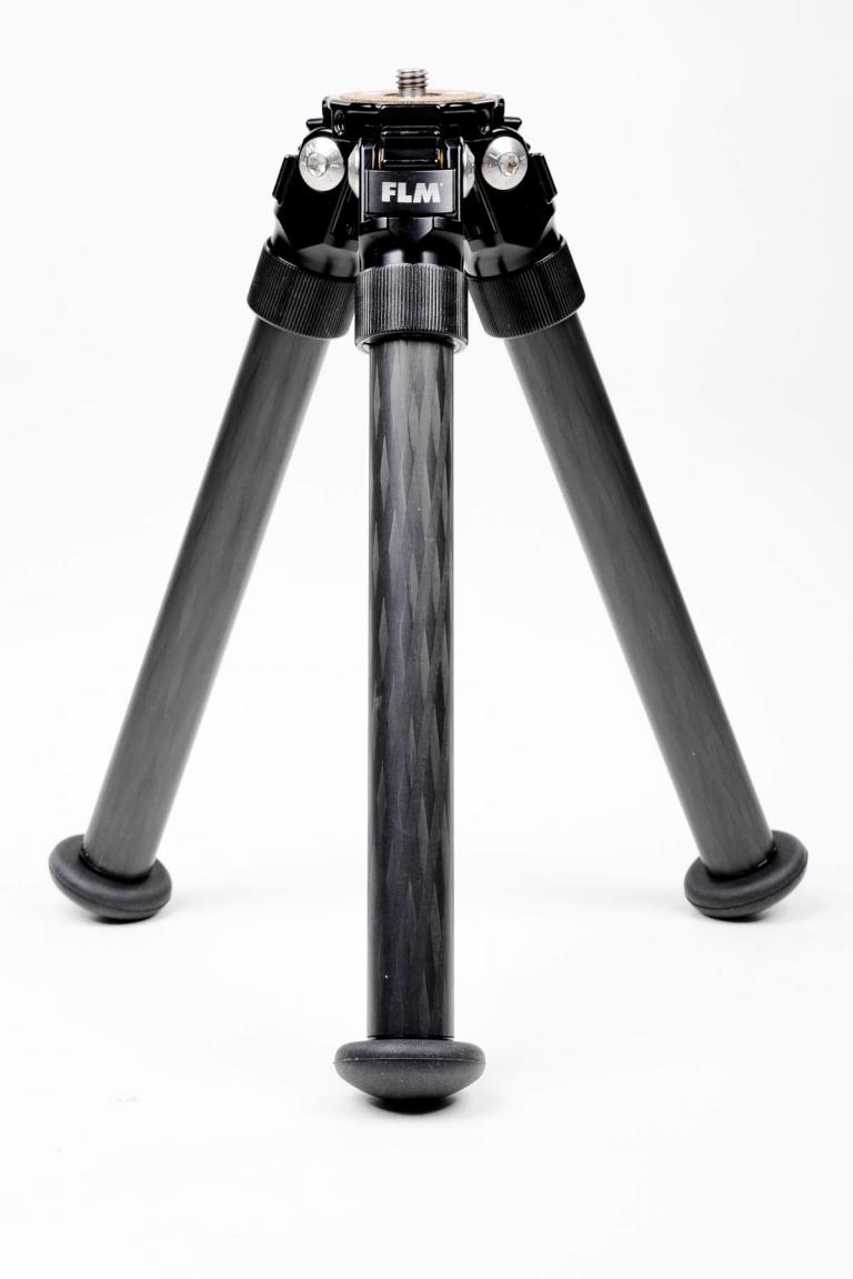 FLM CP-22 S4 II tripod, carbon-aluminum hybrid construction.