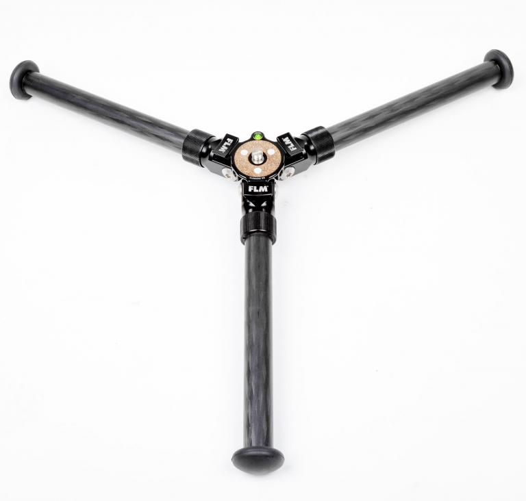 FLM CP-22 S4 II tripod, carbon-aluminum hybrid construction.
