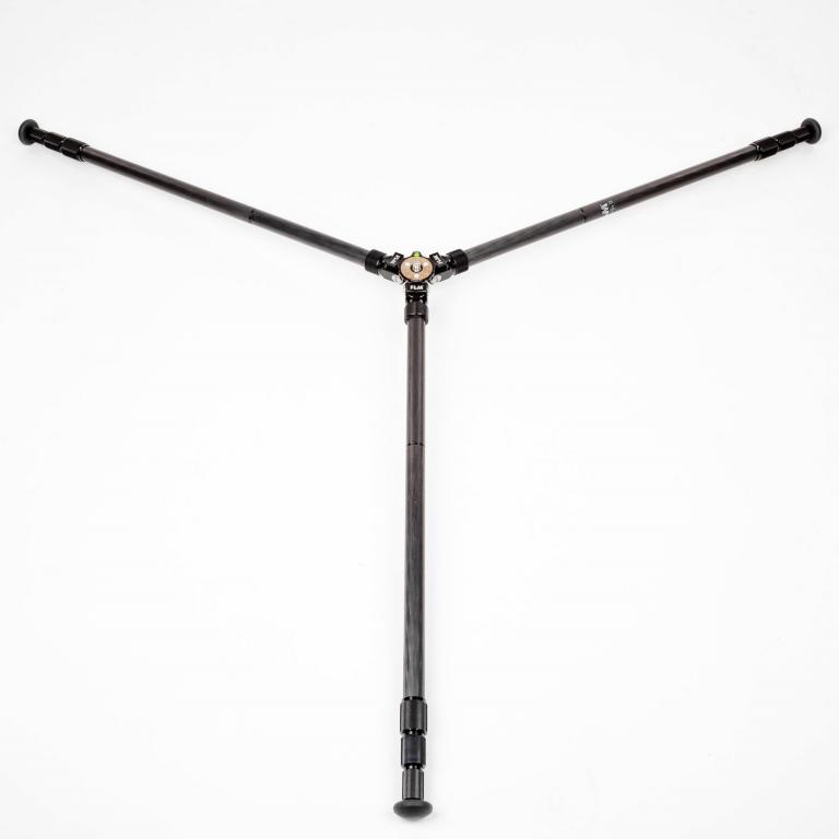 FLM CP-22 S4 II tripod, carbon-aluminum hybrid construction.