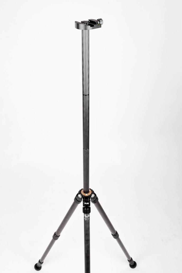 FLM CP-22 S4 II tripod, carbon-aluminum hybrid construction.