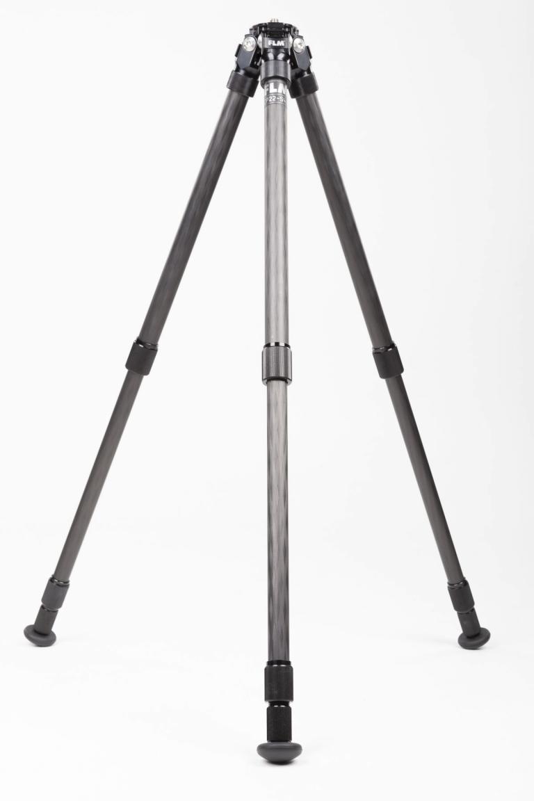 FLM CP-22 S4 II tripod, carbon-aluminum hybrid construction.