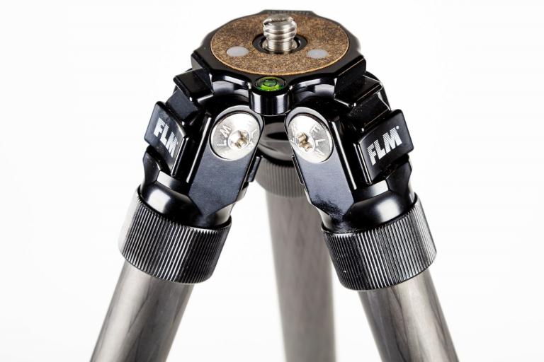 FLM CP-22 S4 II tripod, carbon-aluminum hybrid construction.
