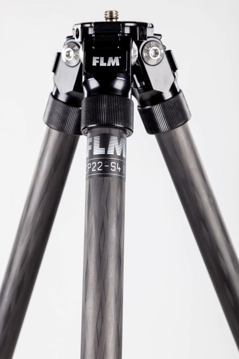 FLM CP-22 S4 II tripod, carbon-aluminum hybrid construction.
