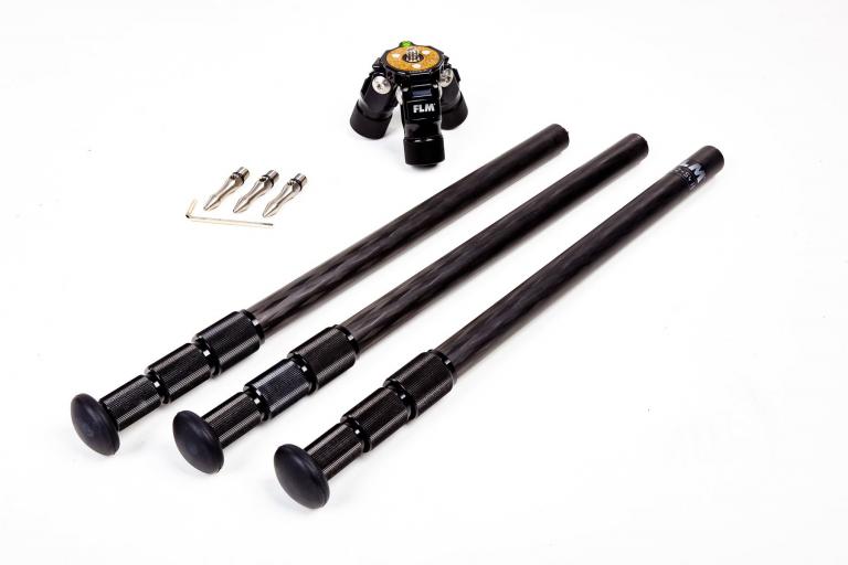 FLM CP-22 S4 II tripod, carbon-aluminum hybrid construction, basic set.