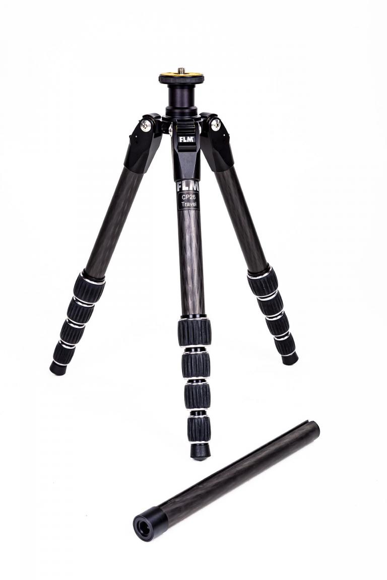 FLM CP-26 Travel Classic tripod, carbon-aluminum hybrid construction.
