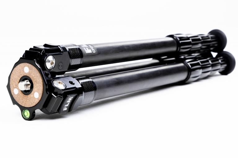 FLM CP-26 Travel II tripod, carbon-aluminum hybrid construction.