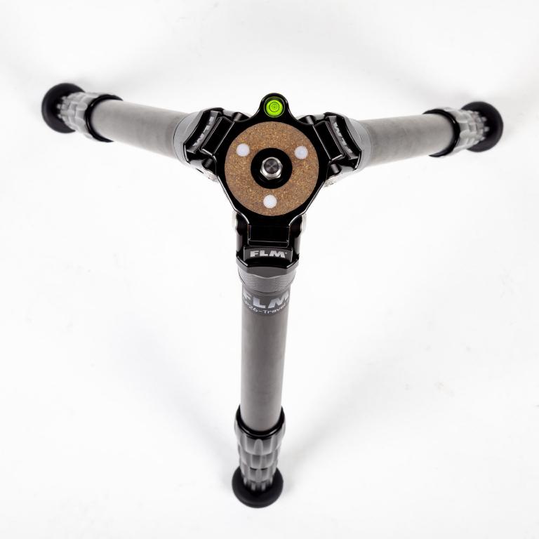 FLM CP-26 Travel II tripod, carbon-aluminum hybrid construction.