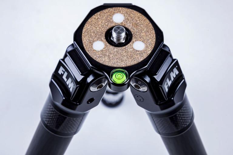 FLM CP-30 M5 II tripod, carbon-aluminum hybrid construction.