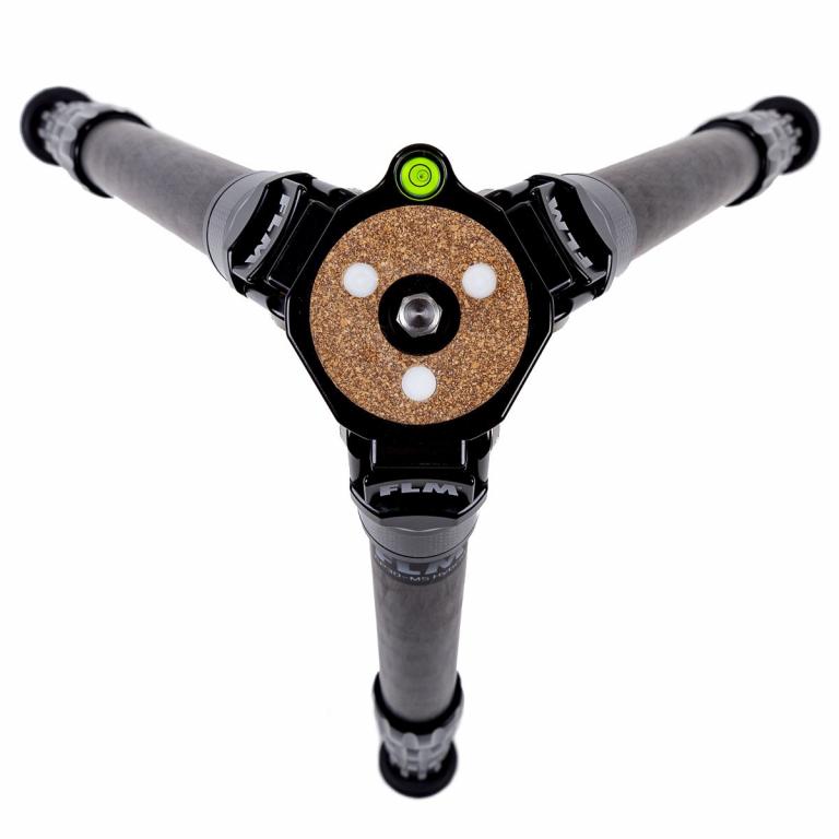 FLM CP-30 M5 II tripod, carbon-aluminum hybrid construction.