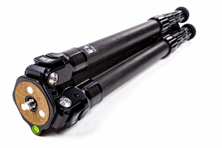 FLM CP-30 M5 II tripod, carbon-aluminum hybrid construction.