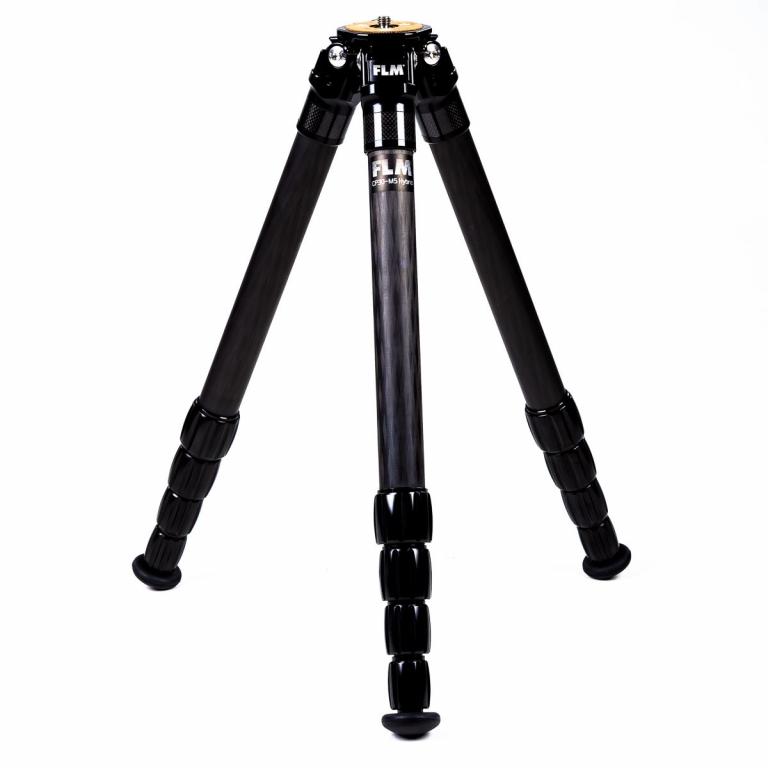 FLM CP-30 M5 II tripod, carbon-aluminum hybrid construction.