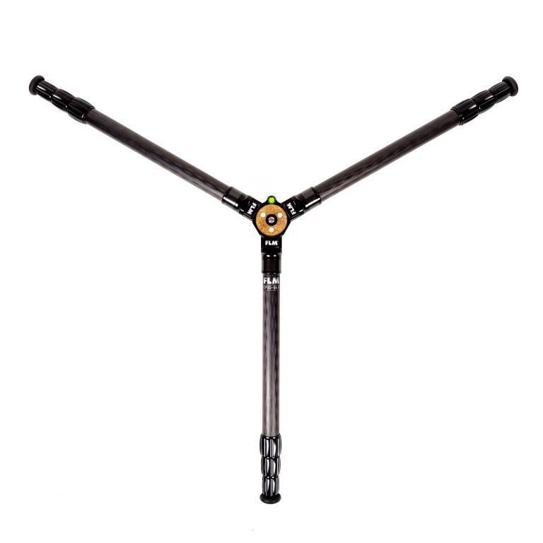 FLM CP-30 S4 II tripod, carbon-aluminum hybrid construction.