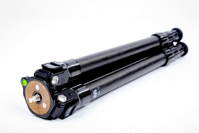 FLM CP-30 S4 II tripod, carbon-aluminum hybrid construction.