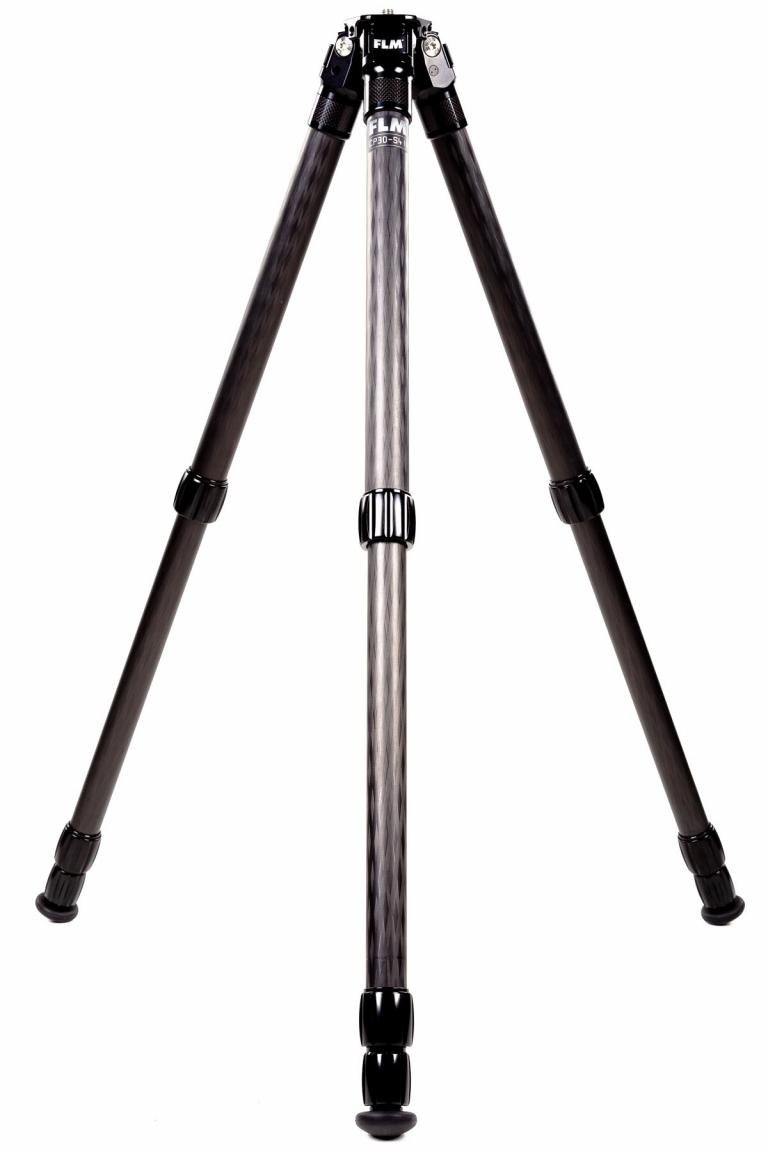 FLM CP-30 S4 II tripod, carbon-aluminum hybrid construction.
