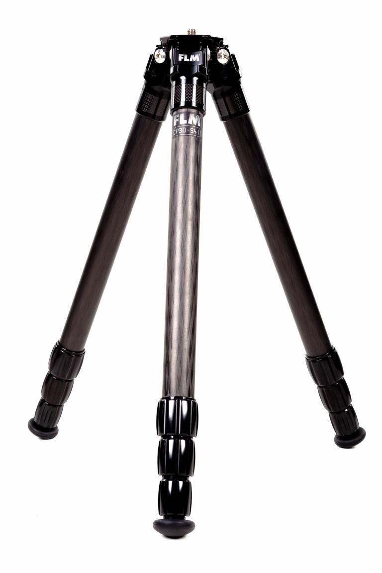 FLM CP-30 S4 II tripod, carbon-aluminum hybrid construction.