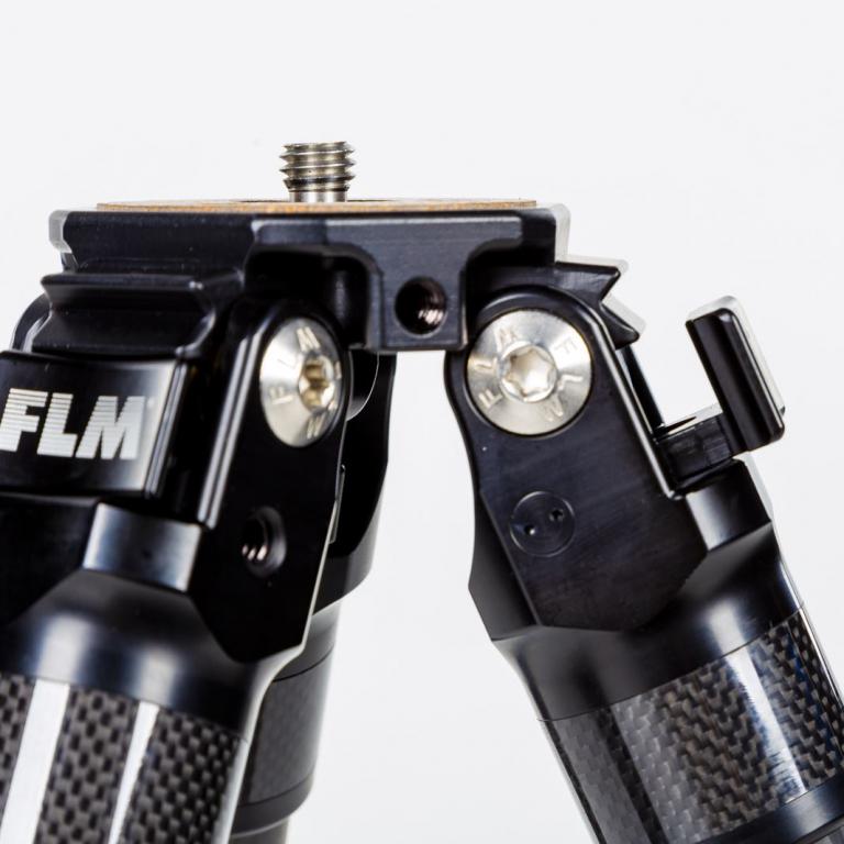 FLM CP-30 L4 II tripod, carbon-aluminum hybrid construction.