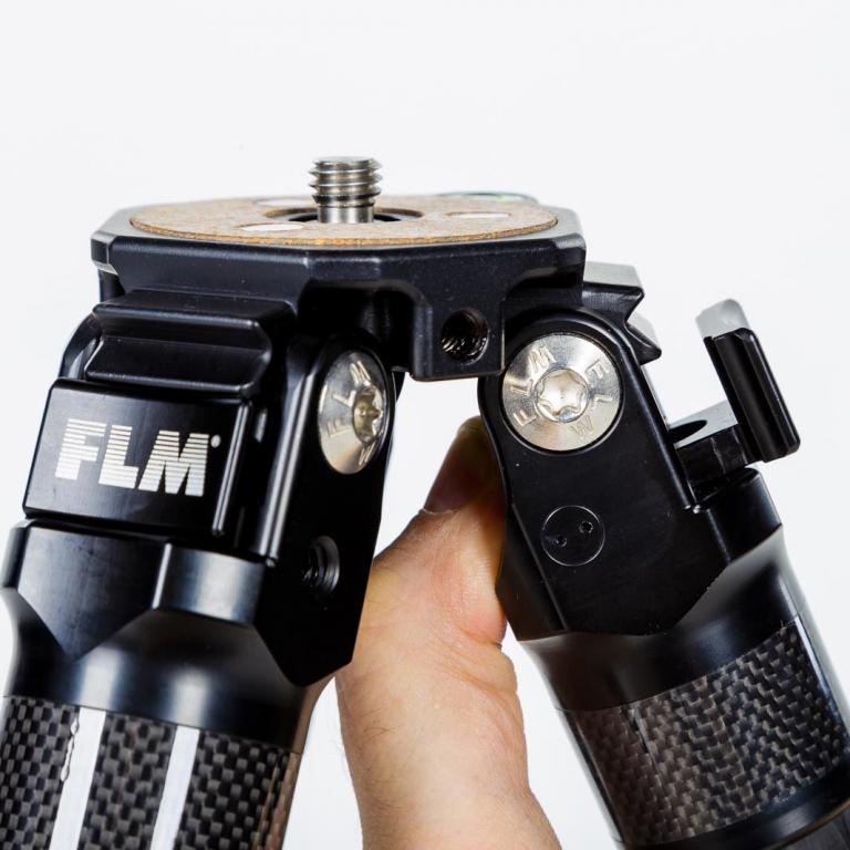 FLM CP-30 L4 II tripod, carbon-aluminum hybrid construction.
