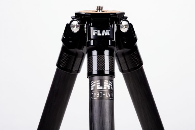 FLM CP-30 L4 II tripod, carbon-aluminum hybrid construction.