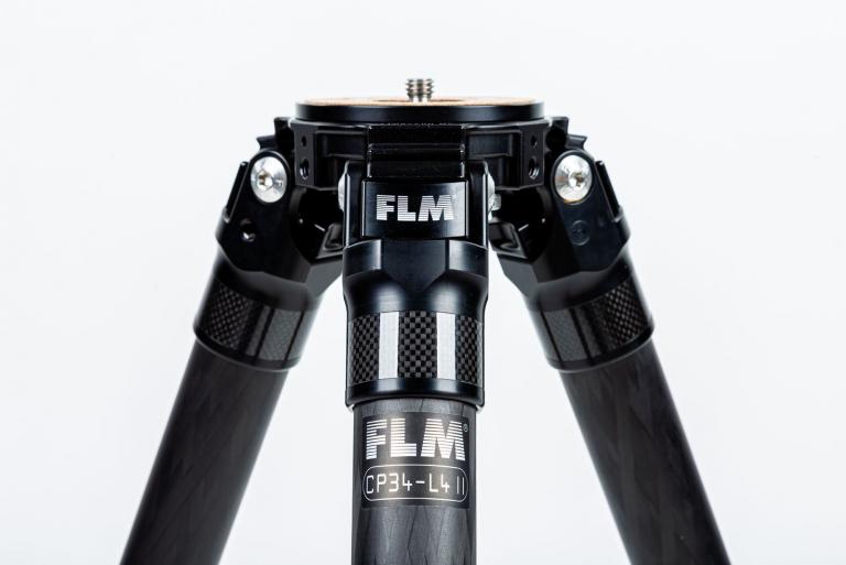 FLM CP-34 L4 II tripod, carbon-aluminum hybrid construction.