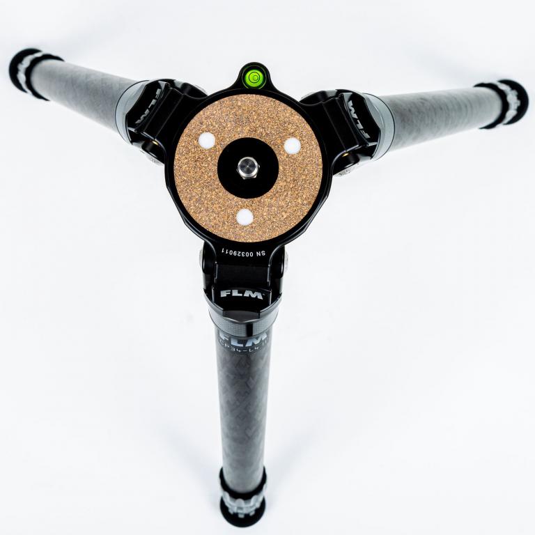 FLM CP-34 L4 II tripod, carbon-aluminum hybrid construction.