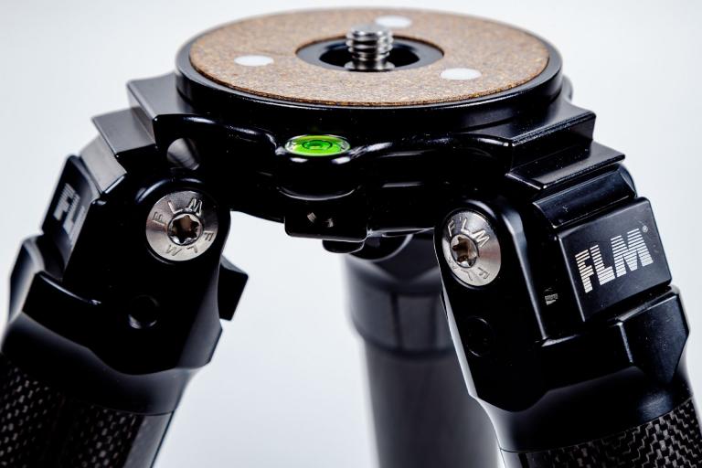 FLM CP-34 L5 II tripod, carbon-aluminum hybrid construction.
