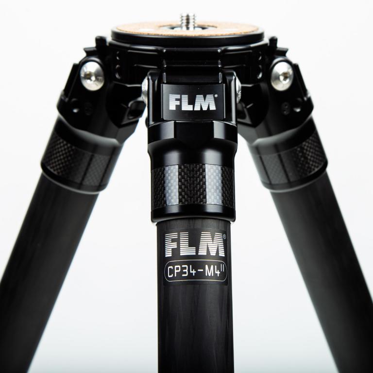 FLM CP-34 M4 II tripod, carbon-aluminum hybrid construction.