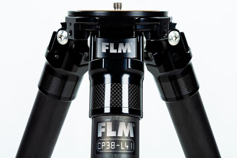FLM CP-38 L4 II tripod, carbon-aluminum hybrid construction.