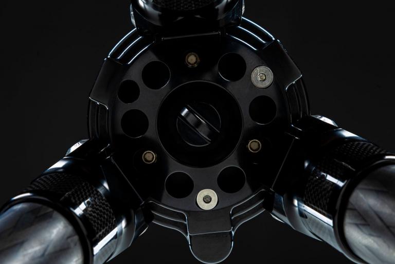 FLM CP-38 L4 II tripod, carbon-aluminum hybrid construction.
